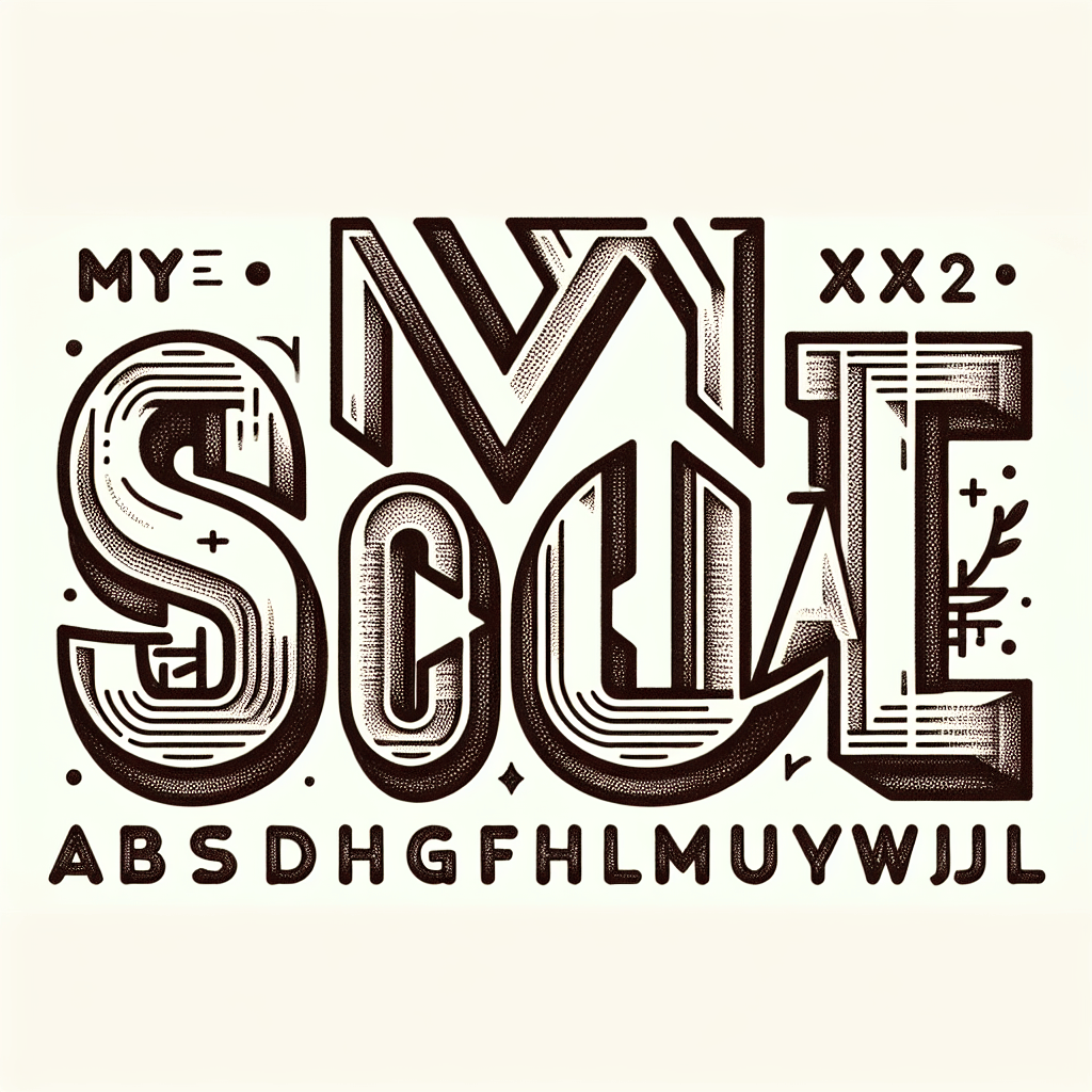 A sexy font headline logo of the words “MySocial” and “XXX” on a subheading. Clean and simple.